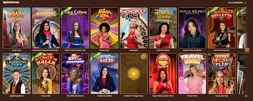 Live-Spielshows im MyEmpire Casino Spielshows im MyEmpire Casino