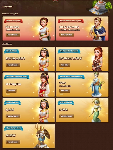 MyEmpire Casino - Willkommensbonus, Cashback und Freispiele. Aktionen im MyEmpire Casino