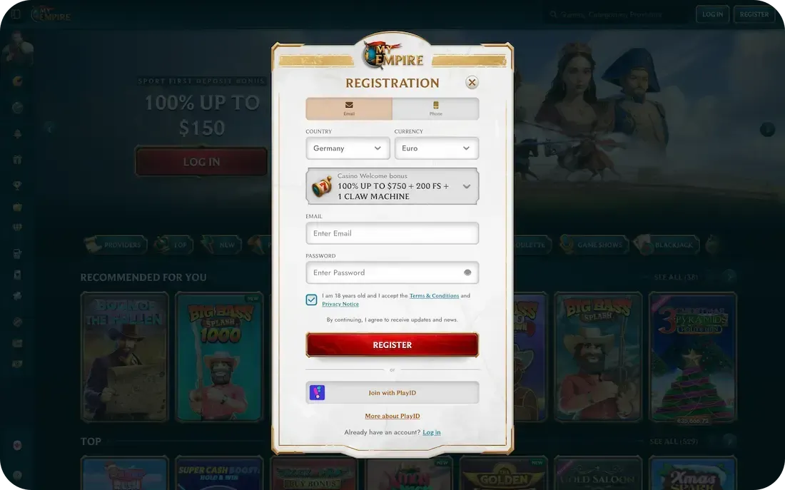 MyEmpire Login